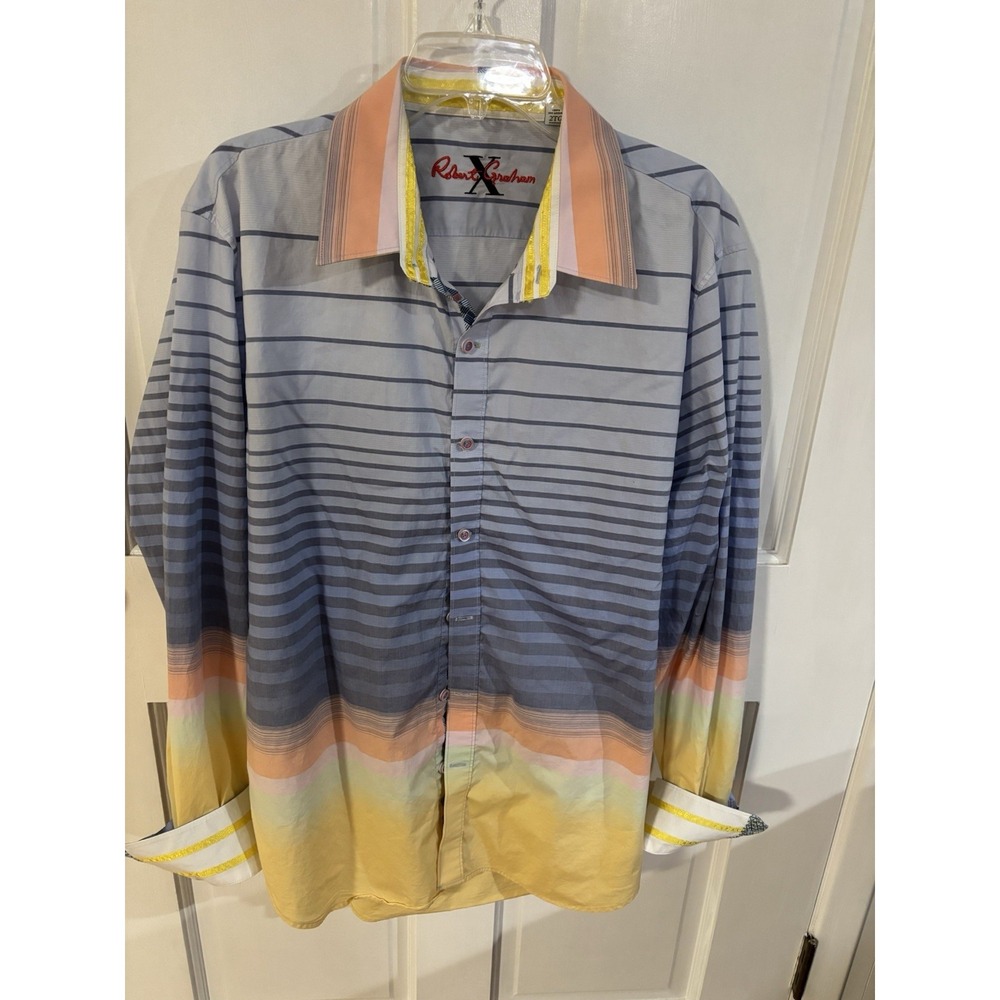 robert graham 2xl long sleeve men's shirt